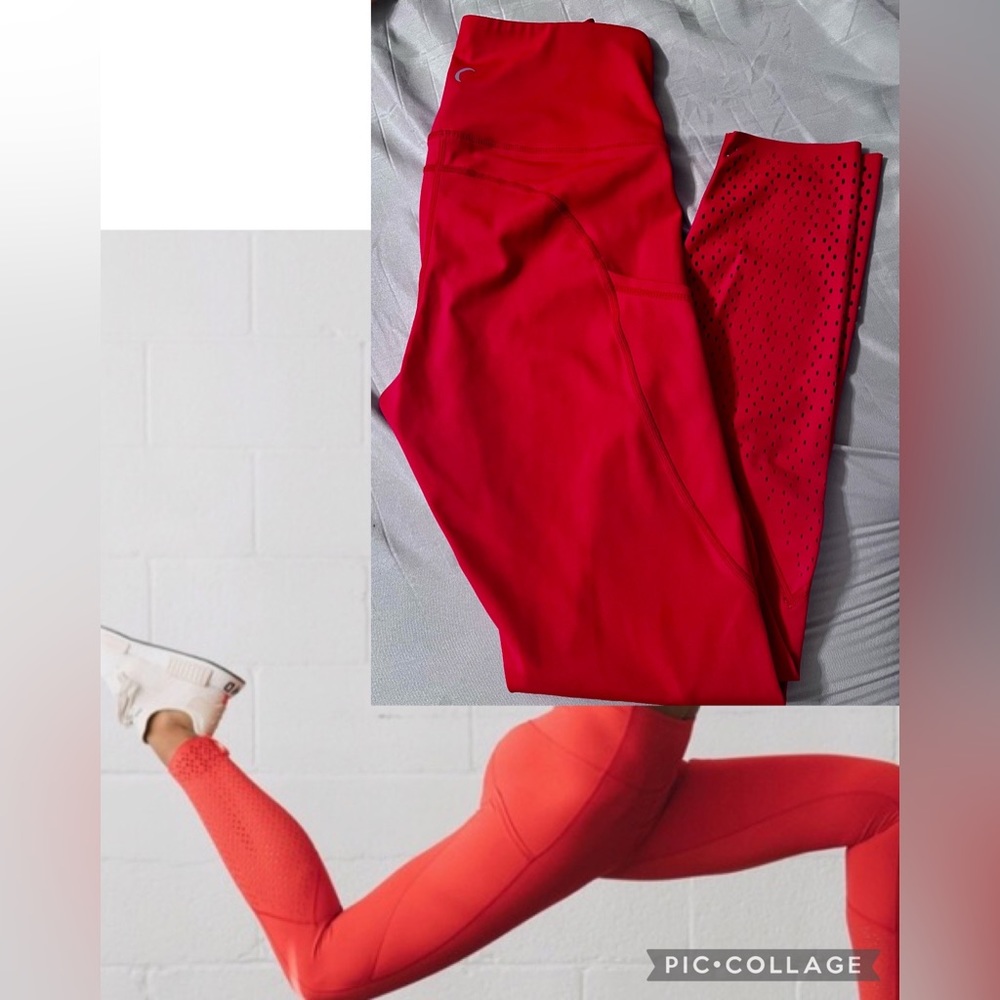 Zyia light n tight red chill leggings. Small (4). Very compressive.